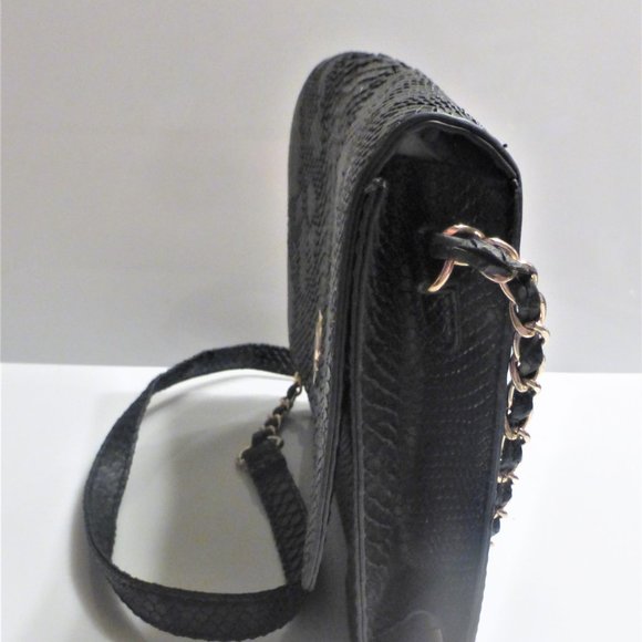 ELIZABETH GRANT Black Purse Clutch Purse Evening Bag - Picture 3 of 10